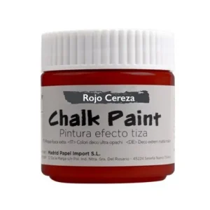 Pintura Efecto Tiza 100ml Rojo Cereza