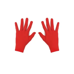 Guantes Cortos Adulto Rojo