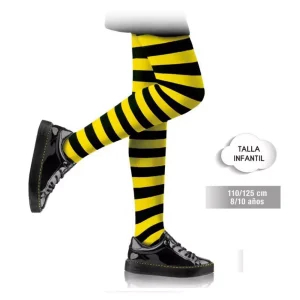 Panty Inf Rayas Negro/Amarillo