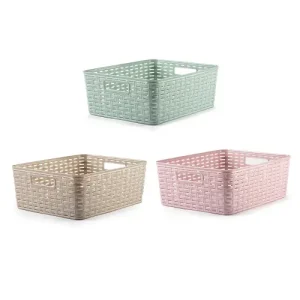 Cesta Plástico Rattan Nº 4 VRM