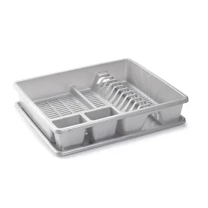 Escurreplatos Rectangular Grande Plata