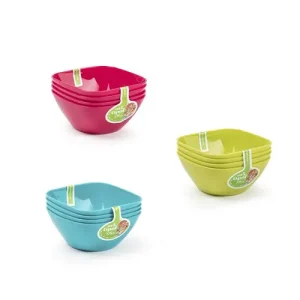 Set 4 Bols Cuadrados Opal 175ml