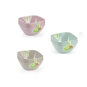 Set 4 Bols Cuadrados Opal 175ml  VRM