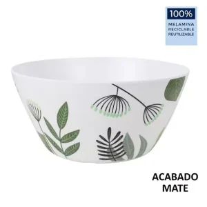 Ensaladera 25.5×13.5cm Flora Melamina Mate La Med