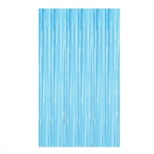 Cortina de Flecos Azul Claro