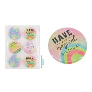 Escarapela Cumpleaños 6pcs