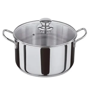 Olla Inox C/Tapa Cristal