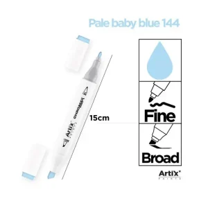 Rotulador Doble Punta Bocetos 144 Pale Baby Blue