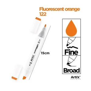 Rotulador Doble Punta Bocetos 122 Fluor Orange