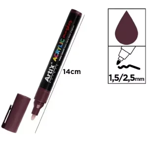 Rotulador Acrílico Granate