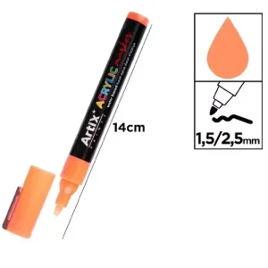 Rotulador Acrílico Naranja Oscuro