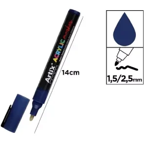 Rotulador Acrílico Azul Oscuro