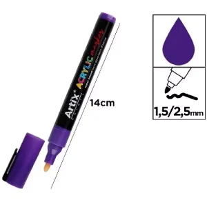 Rotulador Acrílico Morado