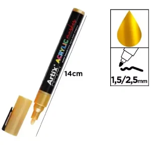 Rotulador Acrílico Oro