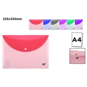 Carpeta Sobre C/Botón A4 Bicolor