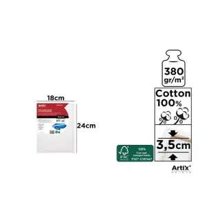 Lienzo para Oleo y Acrílico 3.5cm 18x24cm