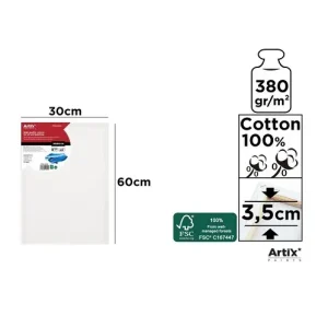 Lienzo para Oleo y Acrílico 3.5cm 30x60cm