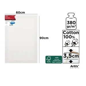 Lienzo para Oleo y Acrílico 3.5cm 60x90cm