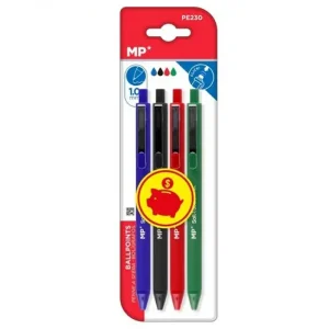 Bolígrafo Textura Suave 1.0mm 4pcs