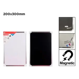 Pizarra Dos Caras Marco Aluminio 20x30cm
