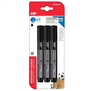 Marcador Permanente Negro 3u
