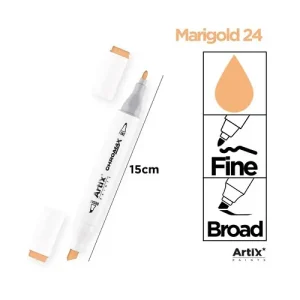 Rotulador Doble Punta Bocetos 24 Marigold
