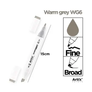Rotulador Doble Punta Bocetos WG6 Warm Grey