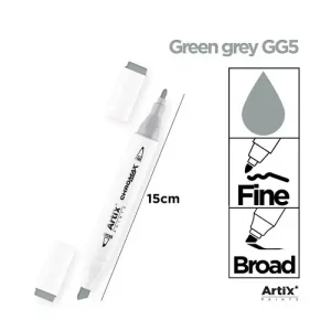 Rotulador Doble Punta Bocetos GG5 Green Grey