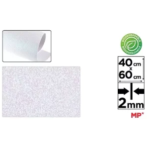 Goma EVA Purpurina Biodegradable Blanco