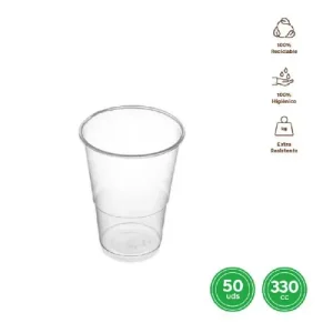 Vaso Irrompible Transparente 330cc