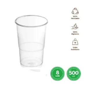 Vaso Irrompible Transparente 500cc