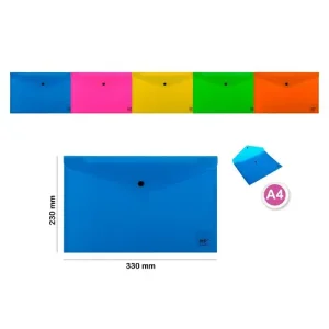 Carpeta Sobre C/Botón A4 Color