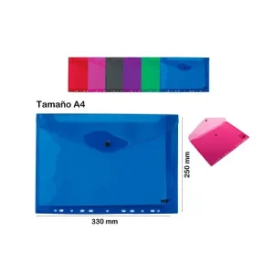 Carpeta Sobre C/Botón A4 Archivable