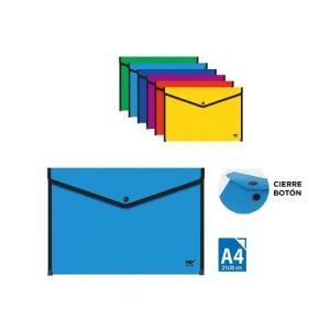 Carpeta Sobre C/Botón A4