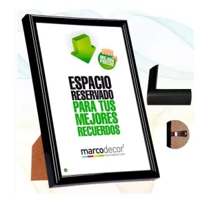Marco Foto Perfil Negro 20×30