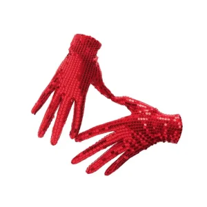 Guantes Cortos Lentejuelas